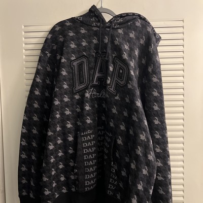 DAP x GAP Hoodie Dapper Dan Size XXL Black And Grey