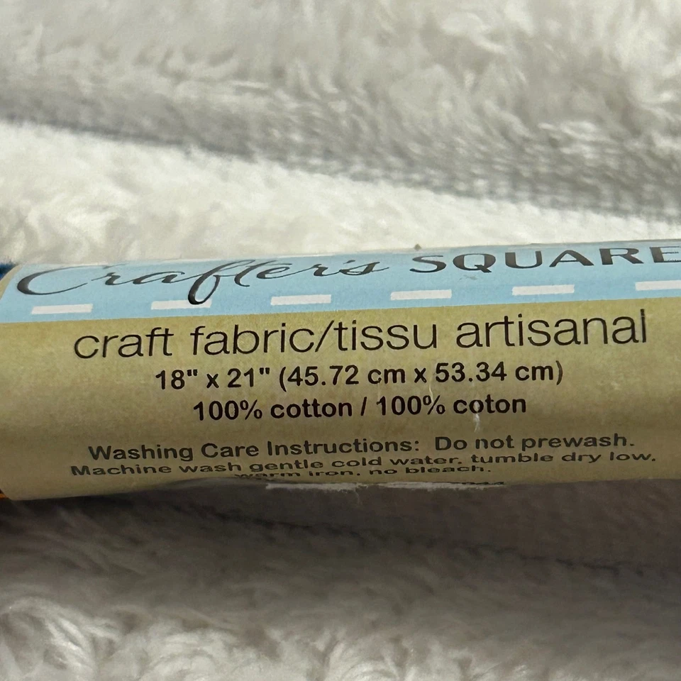 Crafters Square Peace Sign Fabric 18x21 Cotton 100% Cotton - Image 2 of 3