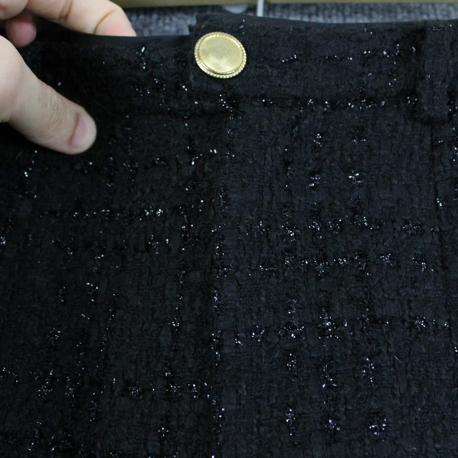 Revolve Assignment Pant Small Devon Tweed Black T… - image 5