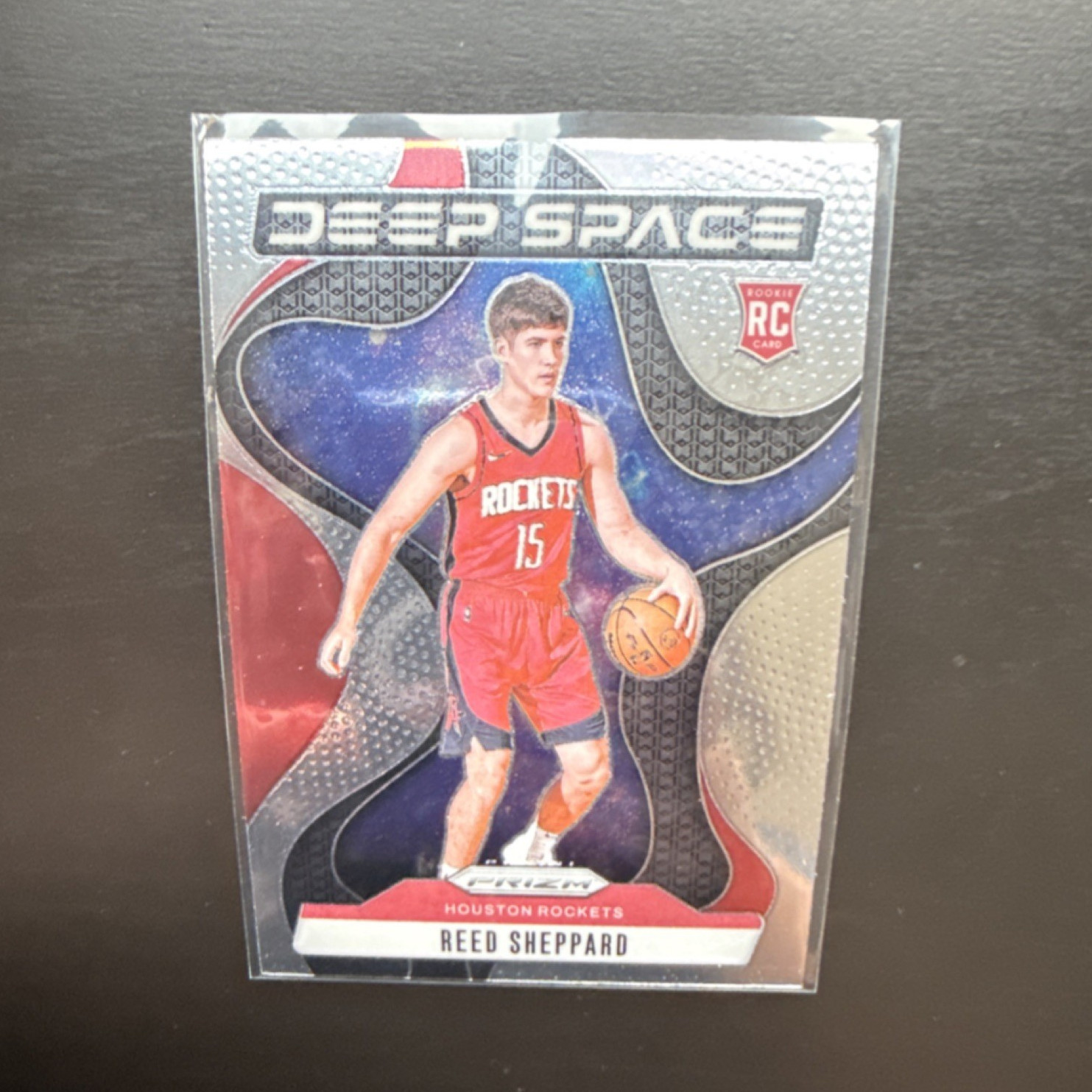 Panini Prizm 2024-25 Reed Sheppard #6 Deep Space Rookie Houston Rockets