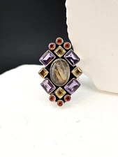 Nicky Butler "RAJ COLLECTION LIMITED EDITION RUTILATED QUARTZ RING"