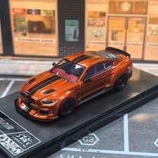 Liberty 1:64 Orange Wide Body Mustang Clinched Muscle Sports Diecast Car Model