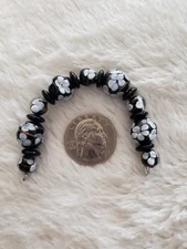 Lampwork Glass  Beads Lot Of 9 Pc