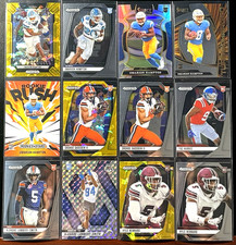 OMARION HAMPTON 2025 Prizm Draft Picks NEW RECRUITS GOLD ICE Chargers RC Lot 12