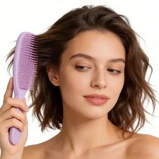 Tangle Teezer The Ultimate Detangler Hairbrush STRAIGHT CURLY - BLACK/BLACK...