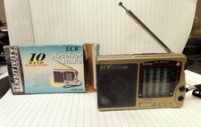 Vintage High Sensitivity 10-Band ECB-938 Radio Receiver FM MW SW 1-8, TESTED