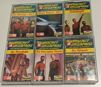 Raumschiff Enterprise 1, 2, 3, 4, 5, 6  MC Hörspiel Kassette Karussell