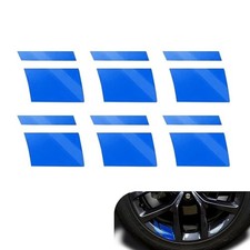 Car Reflective Stickers, Car Wheel Rim Stripe Decals, Universal 6 PCS Blue
