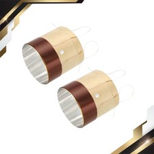 2 x Woofer Voice Coil 1.75x0.63" 2 Layers Round Copper Wire Speaker Coils