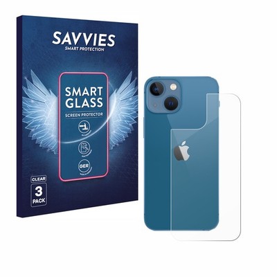3x Savvies Schutzglas für Apple iPhone 13 mini (Rückseite) Panzer Folie Glas k