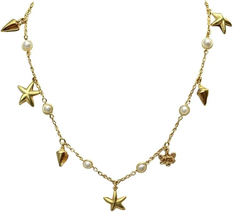 Pearl Brass Statement Fashion Necklaces & Pendants for sale | scat