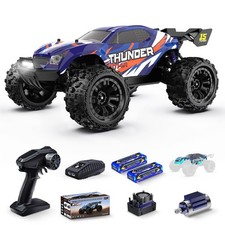 1/14 Brushless RC Car 50 mph 4WD Waterproof 2 Lipo Batteries