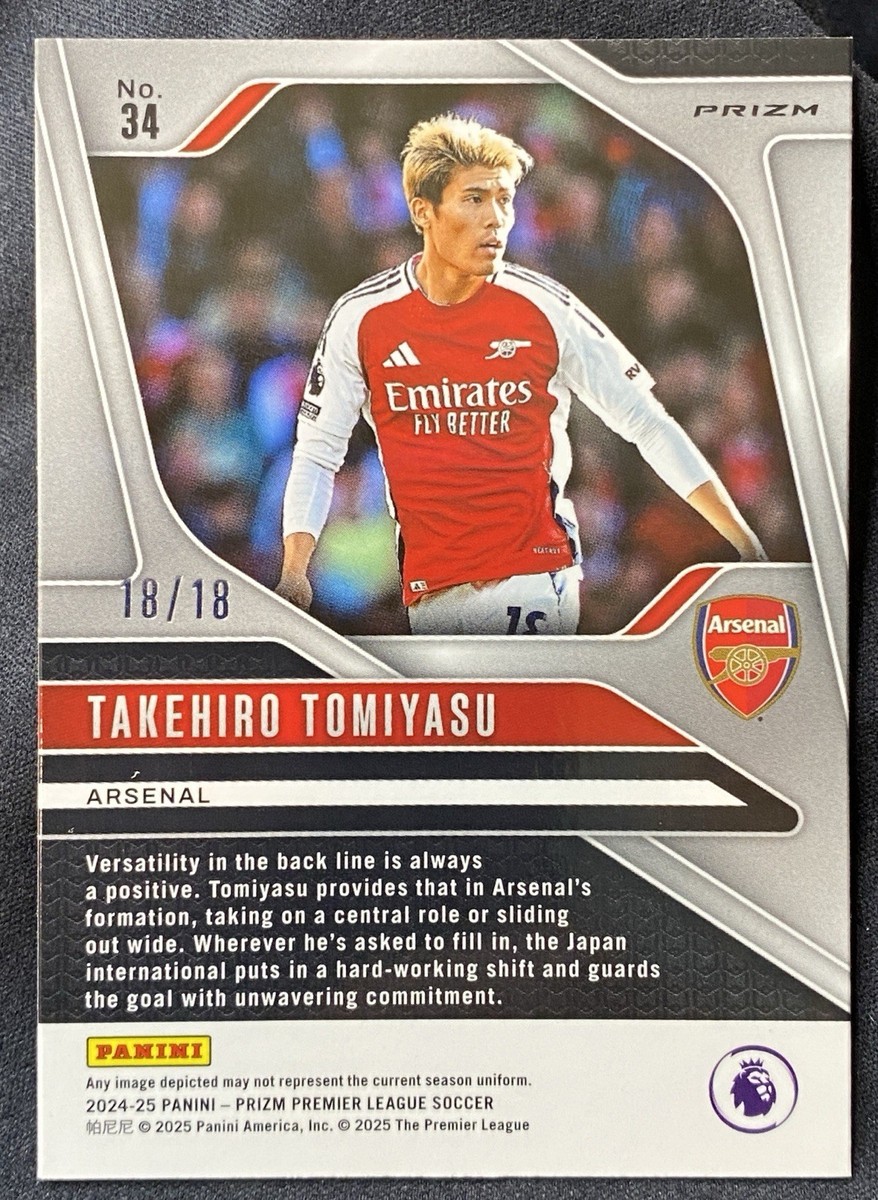 冨安健洋 Panini Prizm Gold Prizm 10枚限定 2024-25 Panini Prizm