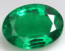 Flawless Natural Certified MUZO Colombian Emerald 7x9 MM Oval Loose Gemstone