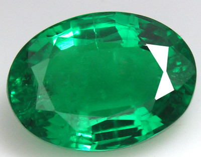Natural Certified MUZO Colombian Emerald 8x10 MM Oval Unheated Loose Gemstone