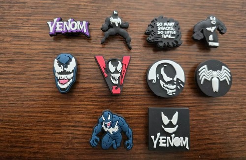 Lot Of 10 Venom Shoe Charms