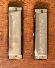 Two Used Hohner Marine Band Special 20 Harmonicas-Keys of A & G--Blues Harp