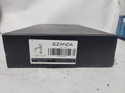 Ezanda 1431108 Brass Single Handle Bathroom Faucet with Pop-Up Sink Brushed Gold