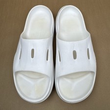Hoka Recovery Slides White Slip On Unisex Sandals Shoes Mens Size 12
