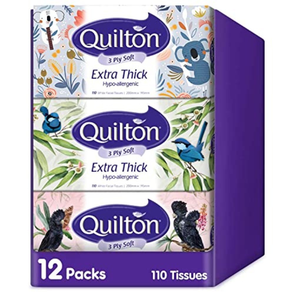 Hypoallergenic 3 Ply Extra Thick Facial Tissue 12 Boxes for Sensitive Skin — image 2
