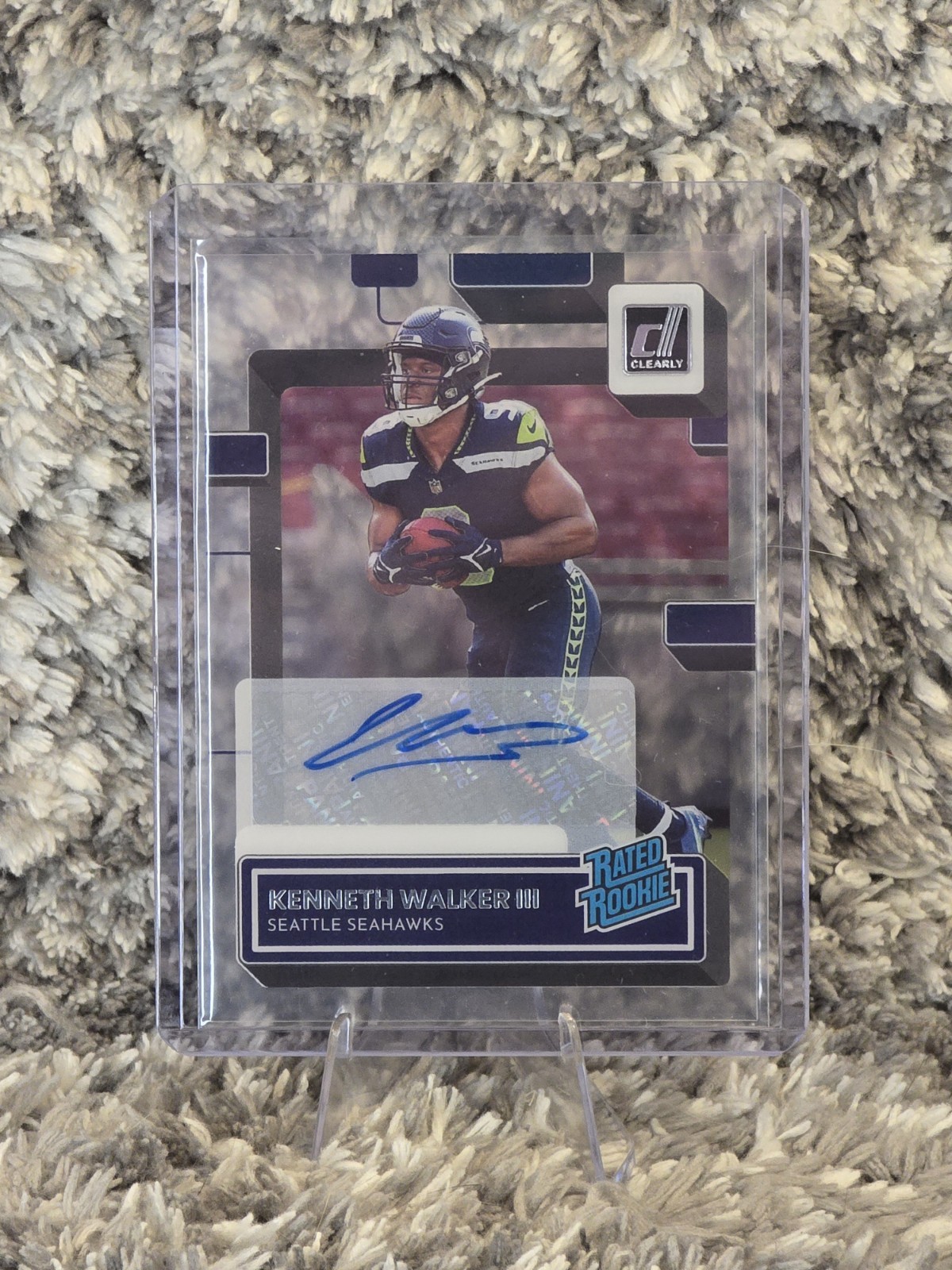 2022 Panini Clearly Donruss - Rated Rookie Kenneth Walker III #68 Autographs...