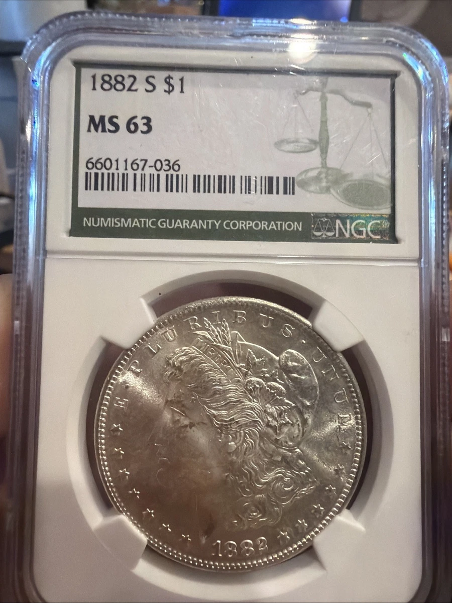 NGC MS63 MORGAN DOLLAR モルガンダラー 1882年 鑑定品 MS 63 Graded 1882 Year Morgan US Dollars (1878-1921) for sale | eBay