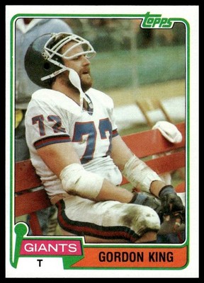 1981 Topps #14 Gordon King RC New York Giants NM+