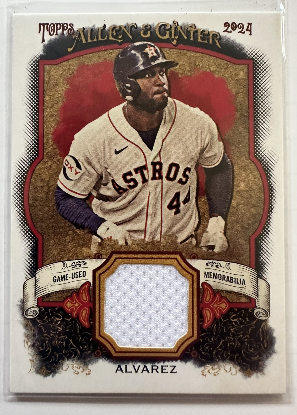 2024 Topps Allen & Ginter - Relics Yordan Alvarez #AGR-YA (MEM)