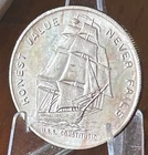 VINTAGE. 1973 CONSTITUTION MINT .999 FINE SILVER ART ROUND - U.S.S. CONSTITUTION