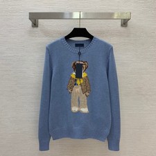 2025 winter hot sales runway show embroidery wool weave sweater SML