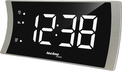 Technoline LED-Radiowecker WT 494 Digital Silber-Schwarz 18 x 9,6 x 4,7. B Ware