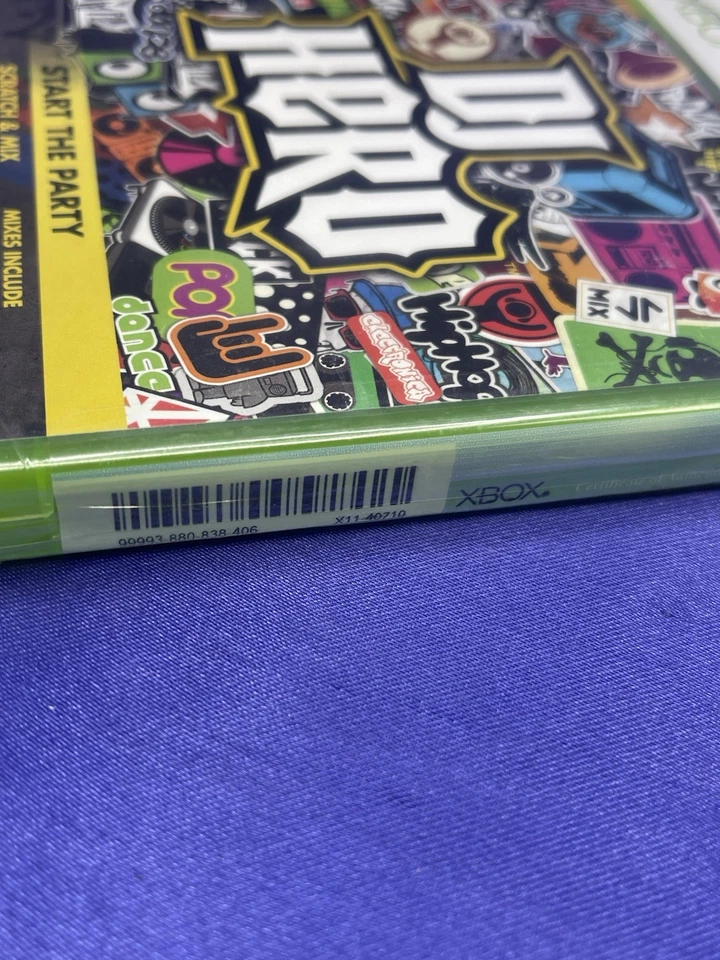 NEW Sealed XBOX 360 DJ Hero Activision 2009 Teen Music Arcade Game Guitar Hero  - Image 4 of 4