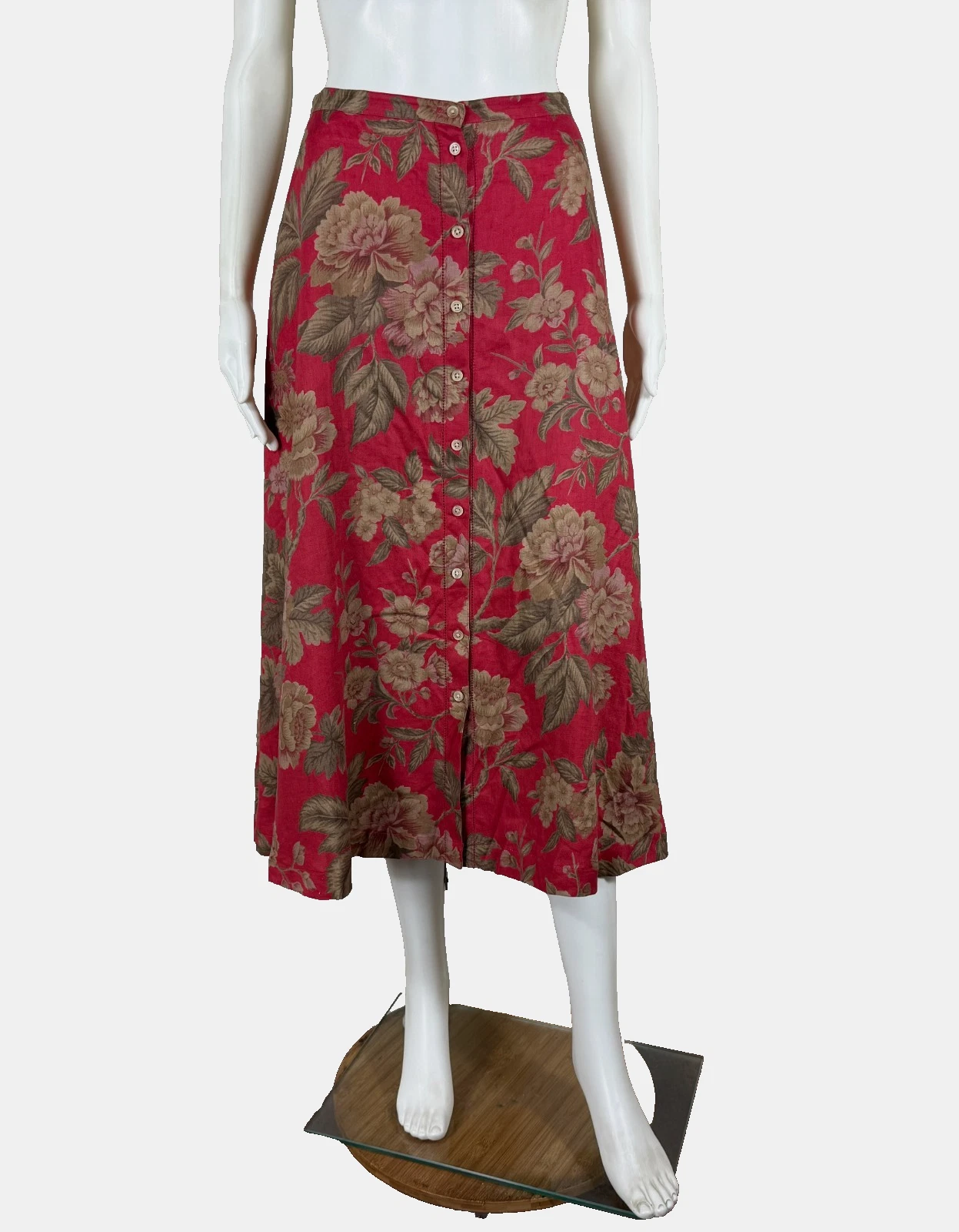 RALPH LAUREN 100% Linen Skirt Red Floral Print Gorgeous!! 16 (fits 14) - NTSF
Opens in a new window