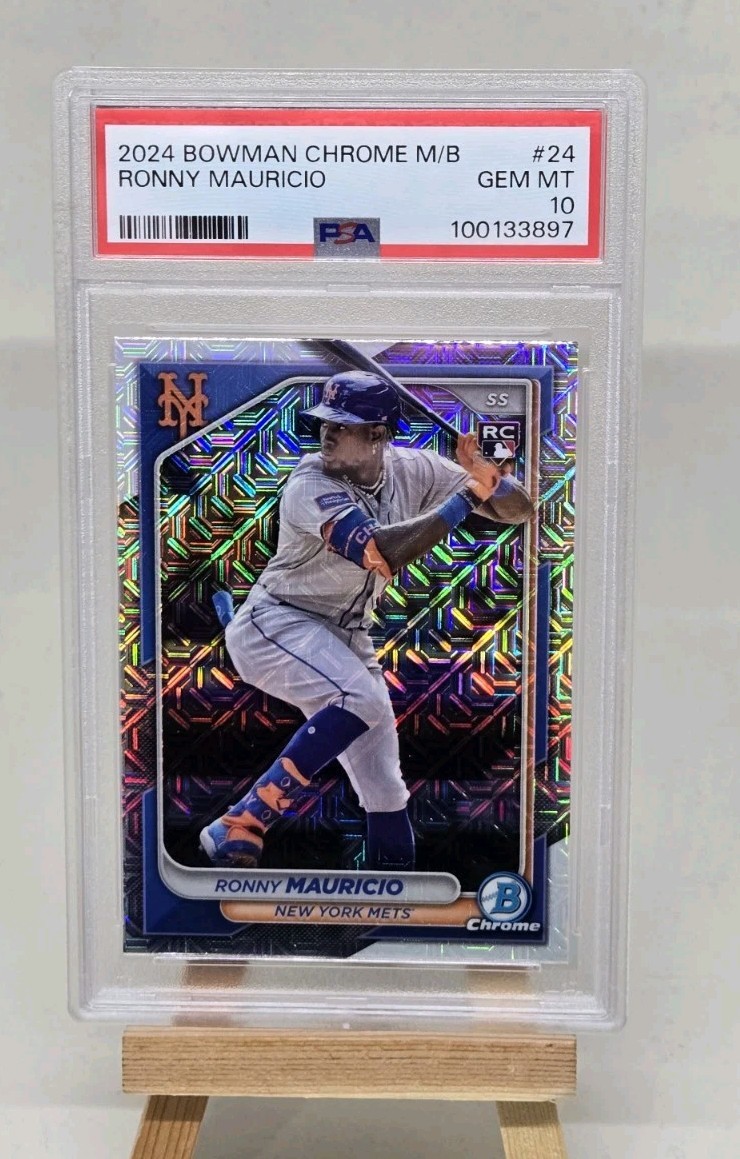 Ronny Mauricio 2024 Bowman Chrome Mega Box PSA 10