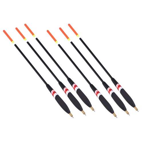 6 Pcs Pêche À La Roche Dérivante Flotteur De Canne Flotteurs Waggler - Photo 6/12