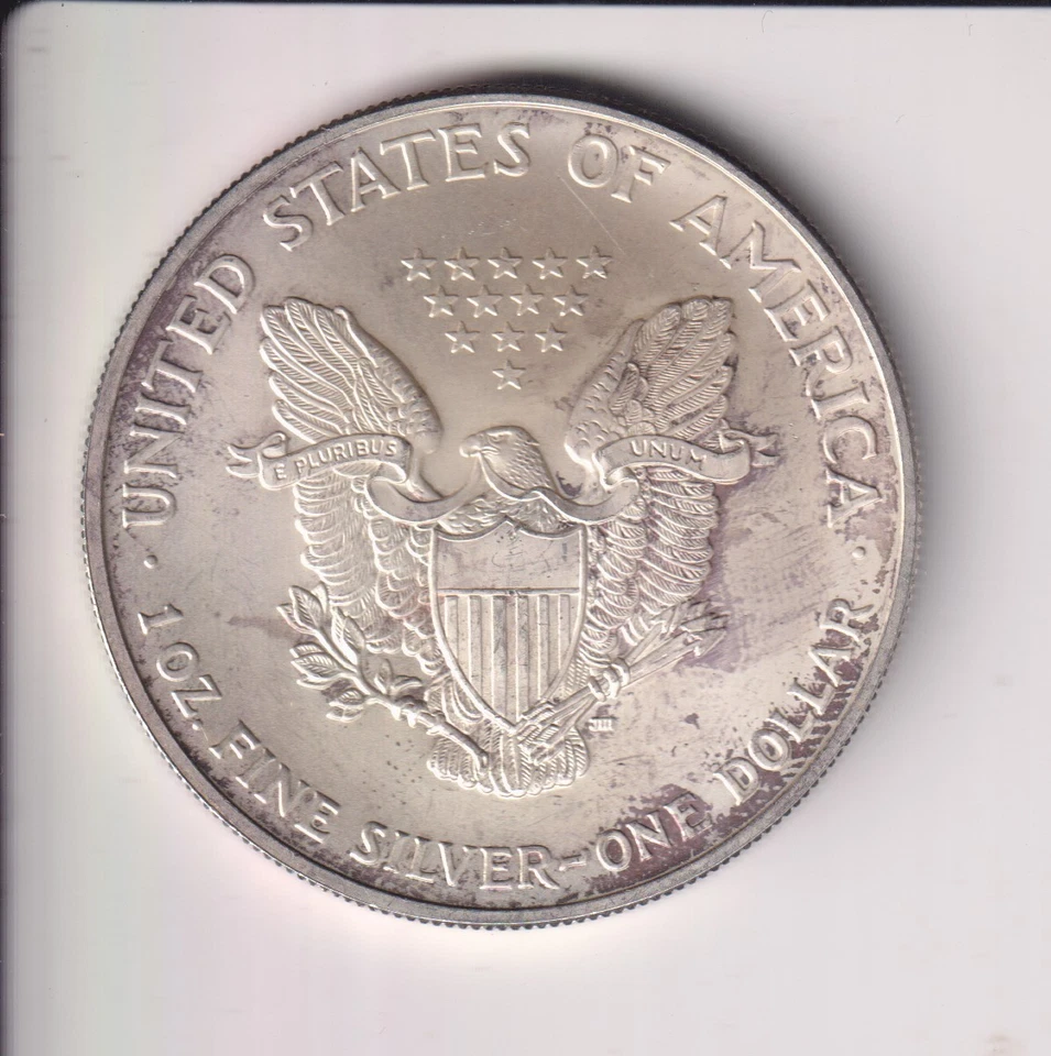2003 AMERICAN SILVER EAGLE $1 DOLLAR 1 OZ .999 SILVER COIN UNITED STATE MINT - Image 2 of 2