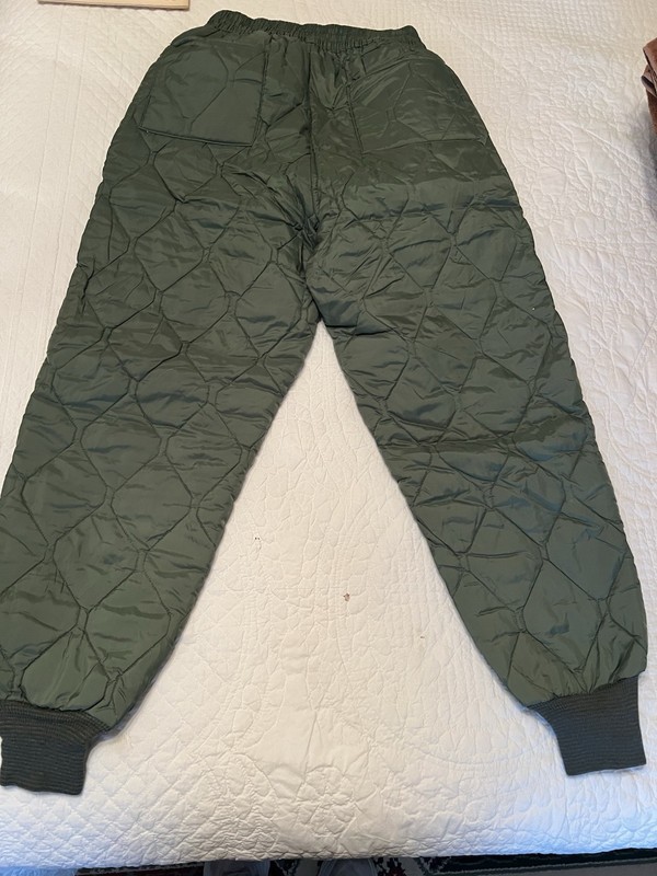 USAF Military Quilted Outdoor Thermal Insulated  Underwear Pants Size Medium