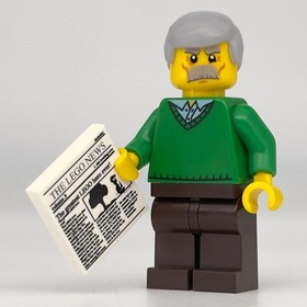 Lego City Grandpa Minifigure cty0330 from set 10229 Winter Village Cottage