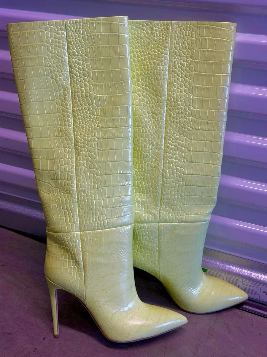 Yellow Knee High Boots for Women for sale | eBay