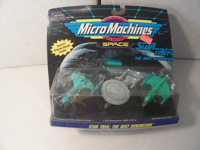 Micro Machines Star Trek TNG Space Ship Set Klingon Enterprise Romulan Miniature - Image 1 of 4