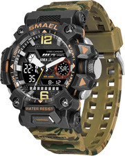 Mens Watches Sports Outdoor Waterproof Military Watch for Men Tactical