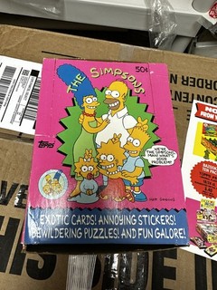 1990 Topps The Simpsons Wax Packs Full Box of 36 packs NO X with original insert