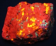 Fluorescent Wollastonite, Barite, Calcite, Franklin, NJ