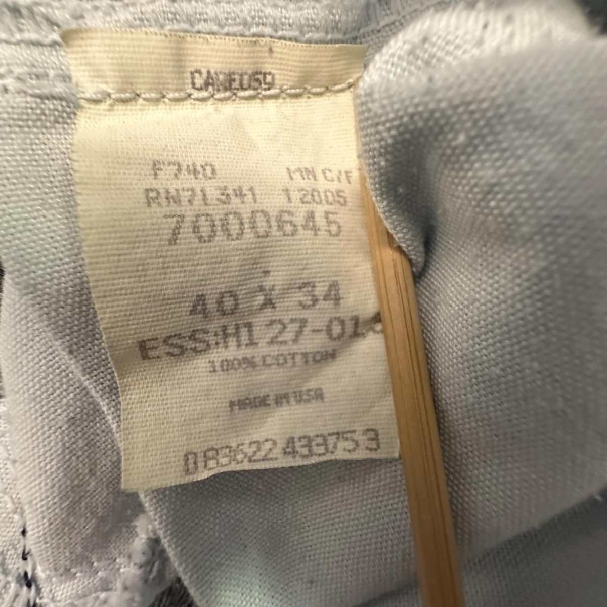 n LL Bean Double L Classic Fit Jeans Mens 40x34 Blue Denim Made in