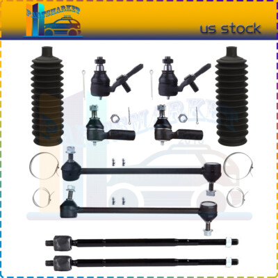 Fit For 1997-2004 Toyota Avalon 10Pcs Steering Ball Kit Joint Tie Rod Sway Bar