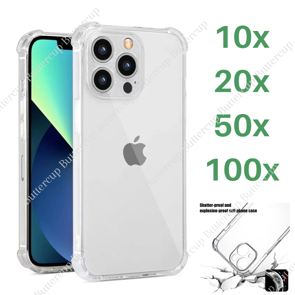 Bulk Lot Clear Phone Case Cover For iPhone 15 14 13 12 Mini 11 Pro XR