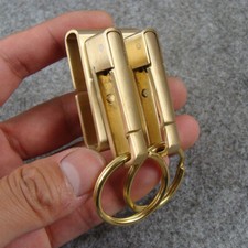 Brass Belt Clip Keyrings Key