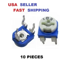 20pcs 100ohm - 500k Value Potentiometer Trimpot Variable Resistor