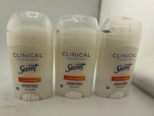 Secret Clinical Strength 72HR Stress Response Soft Solid 1.6 Oz Exp: 04/2025