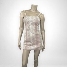 UO Snakeskin Print Mini Dress XS